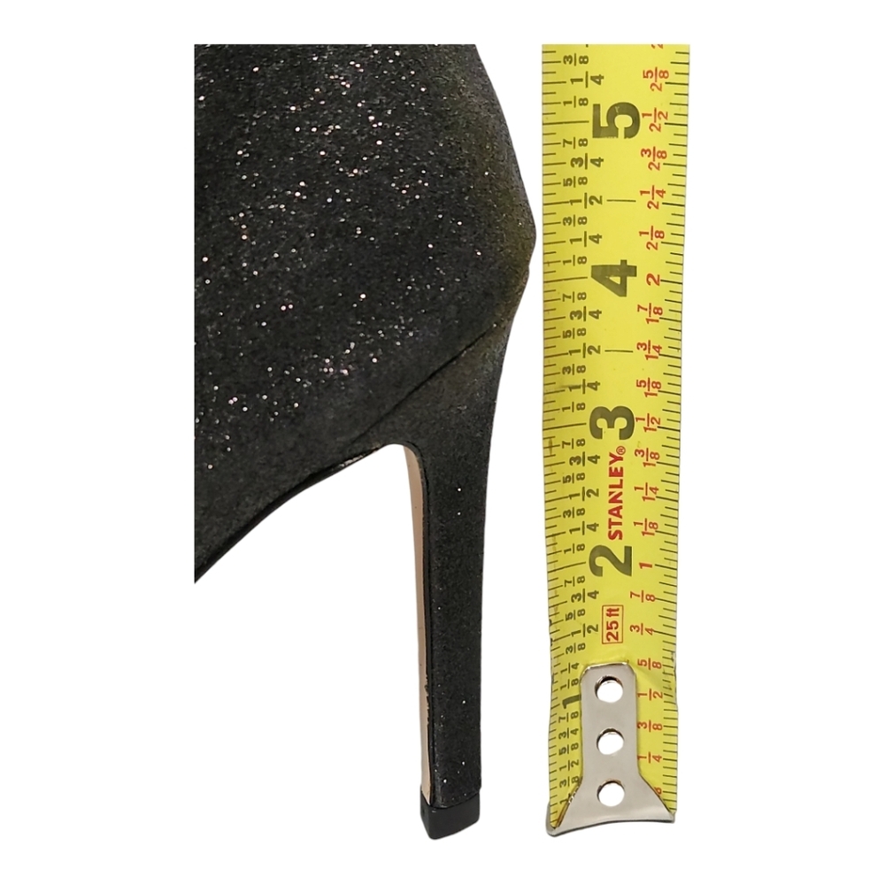 Good American Boots Women Sz 6 Blck Glitter Thigh Kardashian GA173G-X $349 - Picture 5 of 12